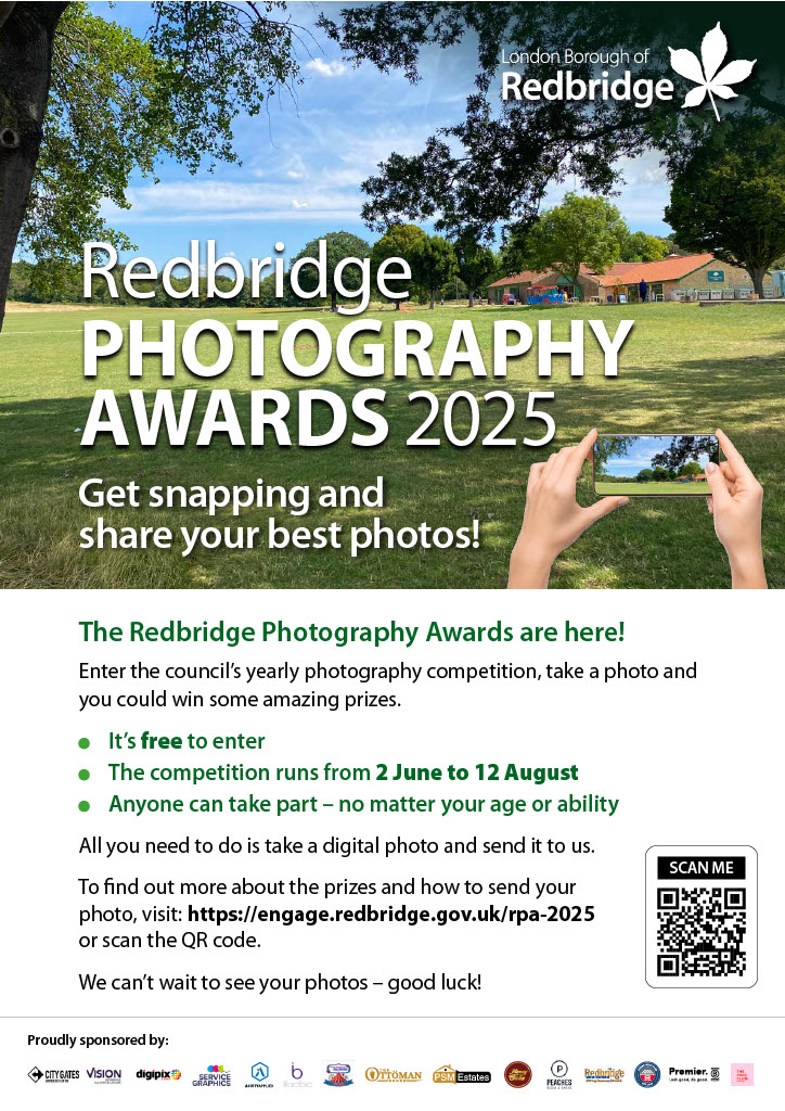 Redbridge Photography Awards 2025 – get snapping and share your best photos!